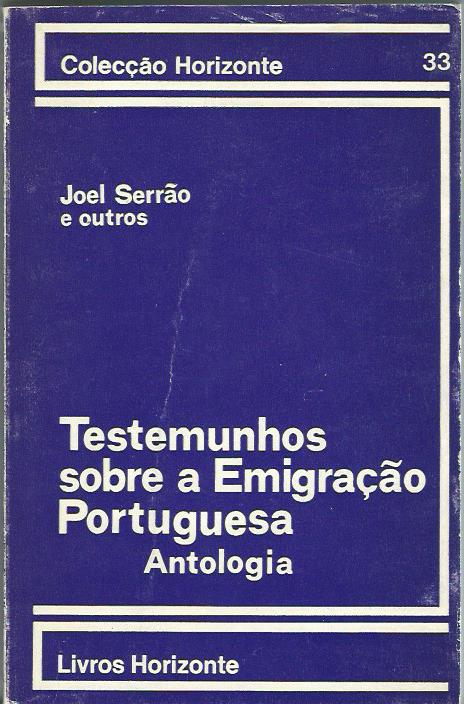 estemunhos Sobre a Emigração Portuguesa: Antologia