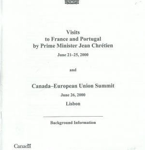 Visits to France and Portugal by Prime Minister Jean Chrétien