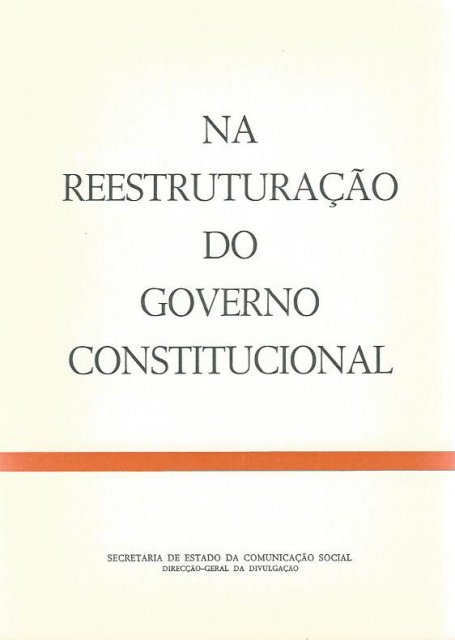 Na Reestruturação do Governo Constitucional