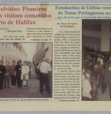 46 Anos Volvidos Pioneiros Portugueses Visitam Comovidos o Porto de Halifax