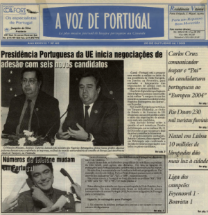 A VOZ DE PORTUGAL: 1999/10/20 Issue 40