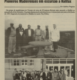 A VOZ DE PORTUGAL: Pioneiros Madeirenses em excursão a Halifax 10/20