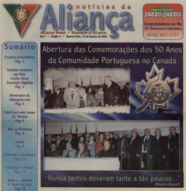 NOTICIAS DA ALIANCA: 2003/01/15 Issue 4