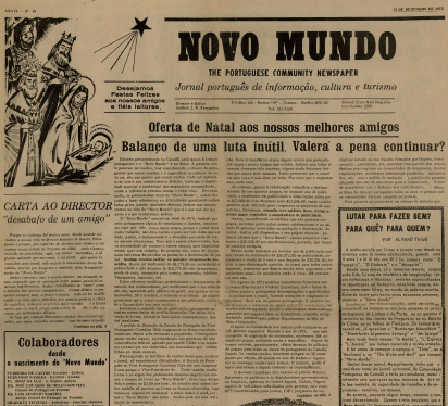 NOVO MUNDO: 1973/12/15 Issue 81