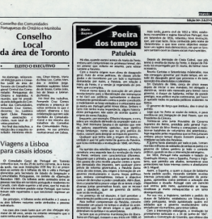 O MUNDO: Conselho Local da area de Toronto 1981/06/03