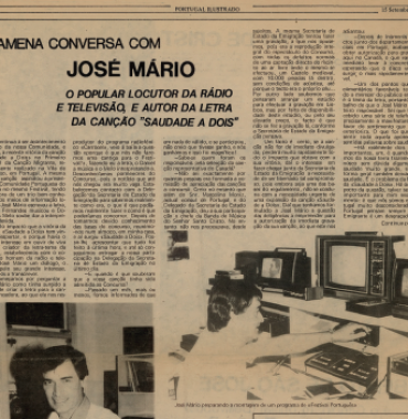 Portugal Ilustrado: Conversa com Jose Mario 1984/09/15