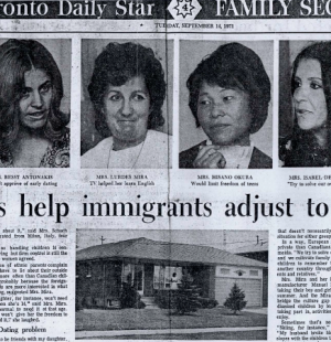 THE TORONTO STAR: Family ties help immigrants adjust to a new life 1971/09/14