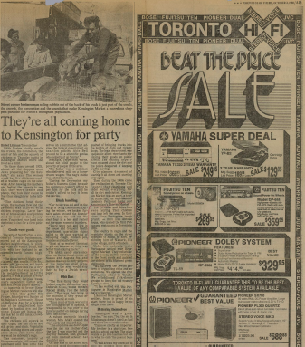 THE TORONTO STAR: They’re all coming home to Kensington for party 1980/10/02