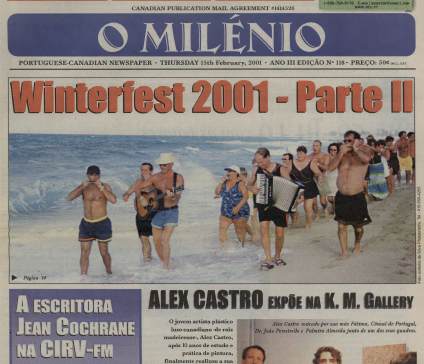 O MILENIO: 2001/02/15 Issue 118