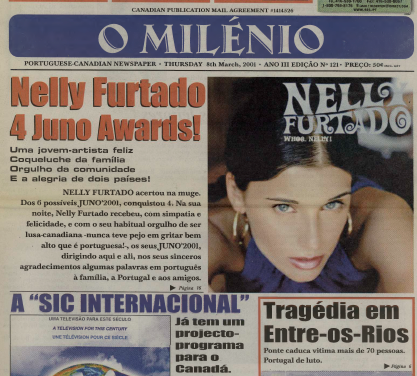 O MILENIO: 2001/03/08 Issue 121