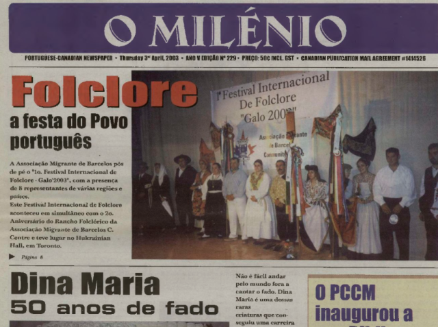 O MILENIO: 2003/04/03 Issue 229
