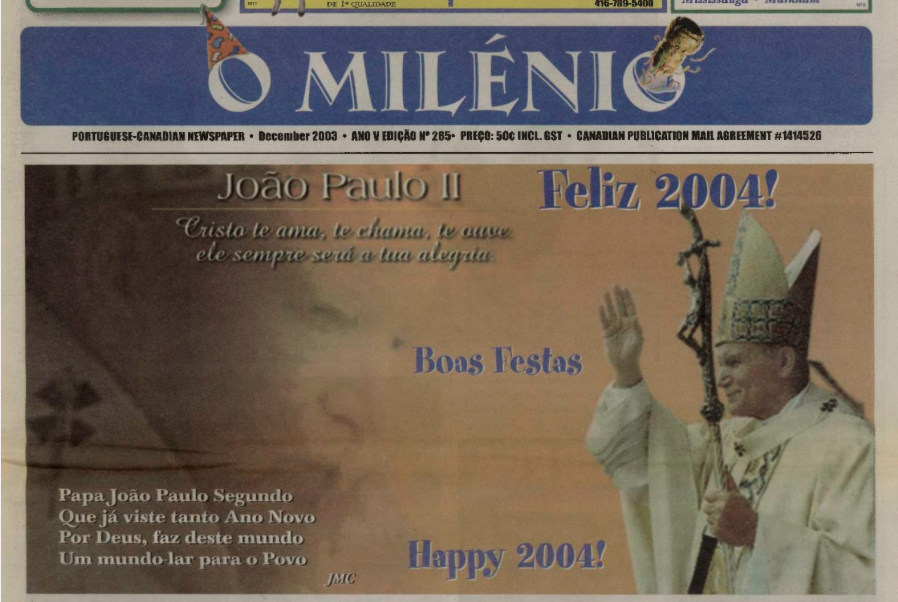 O MILENIO: 2003/12/31 Issue 265