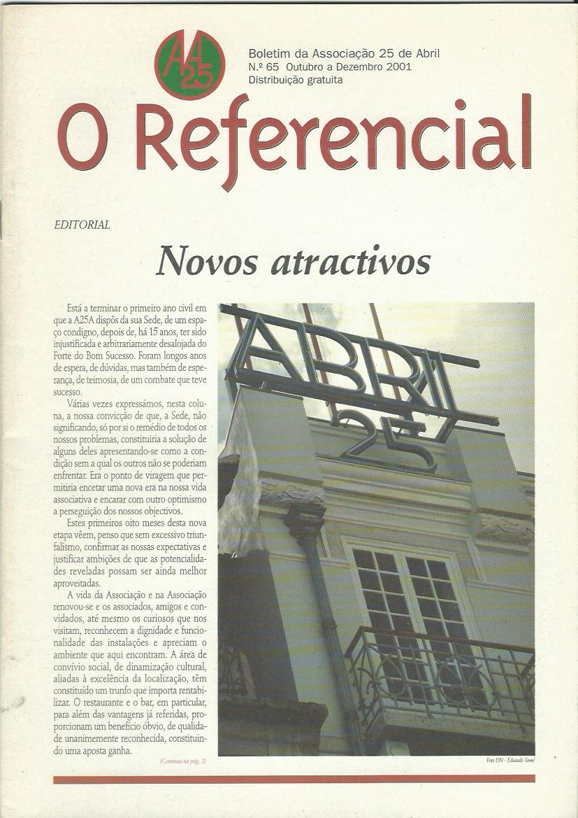 REFERENCIAL: October–December 2001 Issue 65