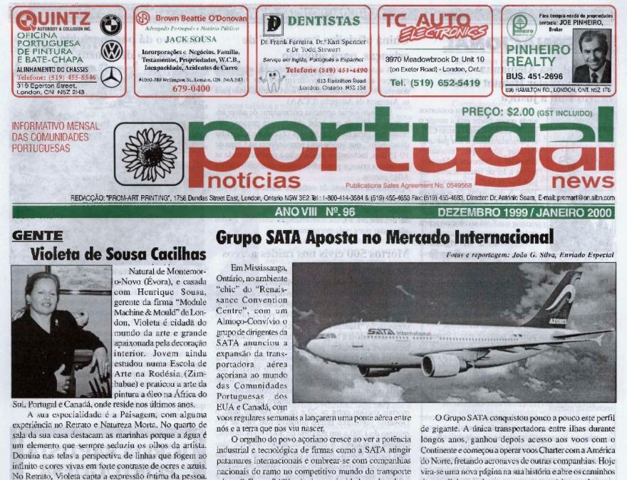 PORTUGAL NEWS: Dec–Jan 1999–2000 Issue 96