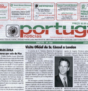 PORTUGAL NEWS: Apr–May 2000 Issue 100