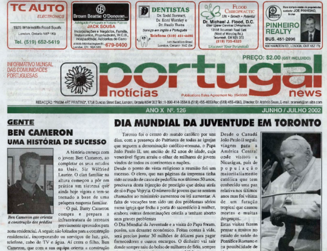 PORTUGAL NEWS: Jun–Jul 2002 Issue 126