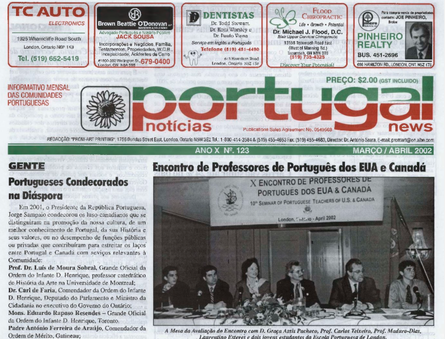 PORTUGAL NEWS: Mar–Apr 2002 Issue 123
