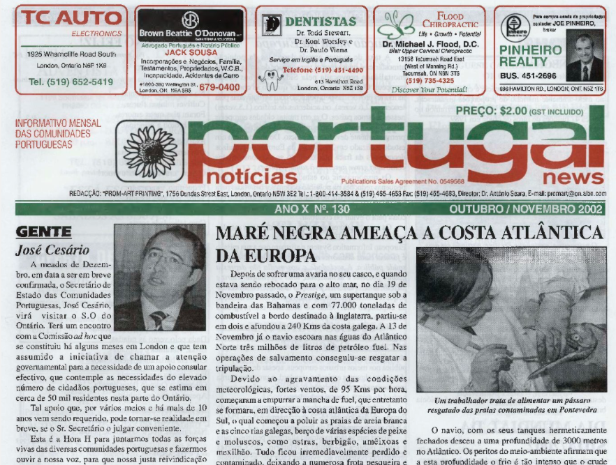 PORTUGAL NEWS: Oct–Nov 2002 Issue 130