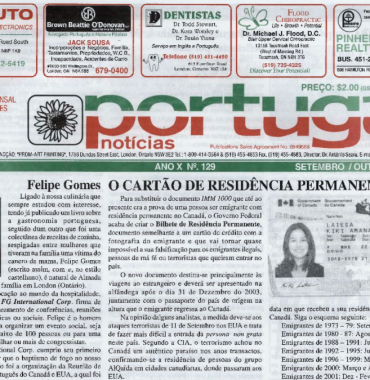 PORTUGAL NEWS: Sept–Oct 2002 Issue 129