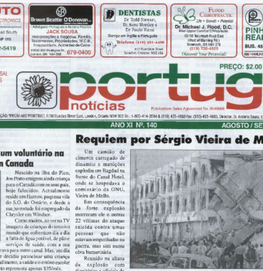 PORTUGAL NEWS: Aug–Sept 2003 Issue 140