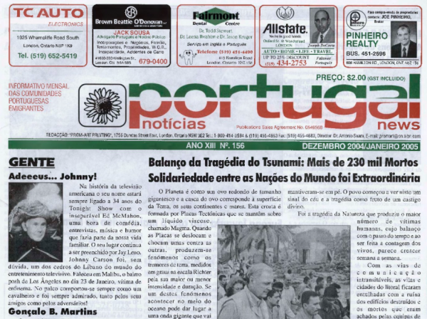 PORTUGAL NEWS: Dec-Jan 2004-5 Issue 156