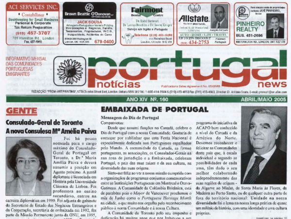 PORTUGAL NEWS: Apr–May 2005 Issue 160