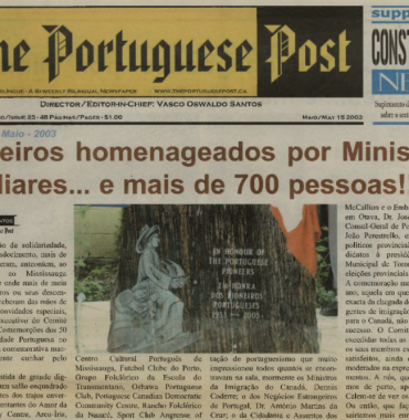 THE PORTUGUESE POST: 2003/05/15 Issue 25