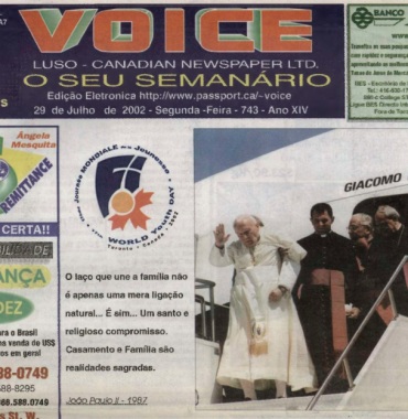 VOICE OF PORTUGAL: 2002/07/29 Issue 743
