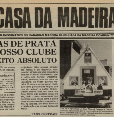 VOZ DA CASA DA MADEIRA: June 1988, Issue 3